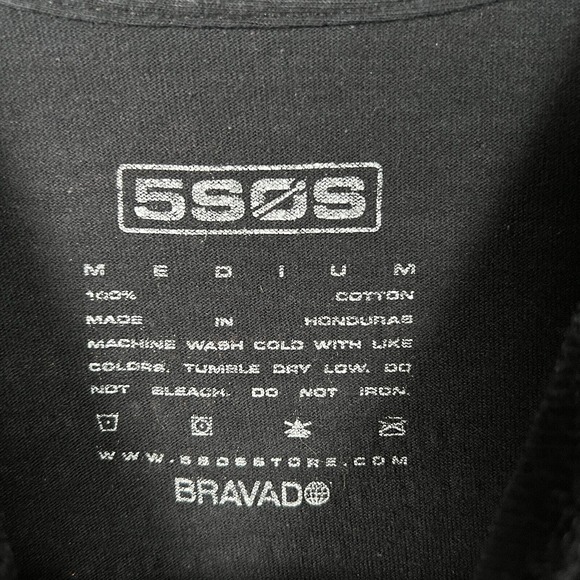 5SOS An Australian Band Called 5 Seconds Of Summer 2019 Tour American T Shirt M - Picture 4 of 4